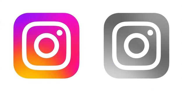 Foto Ícone de ilustração do logotipo do instagram