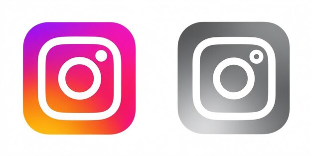 Foto Ícone de ilustração do logotipo do instagram