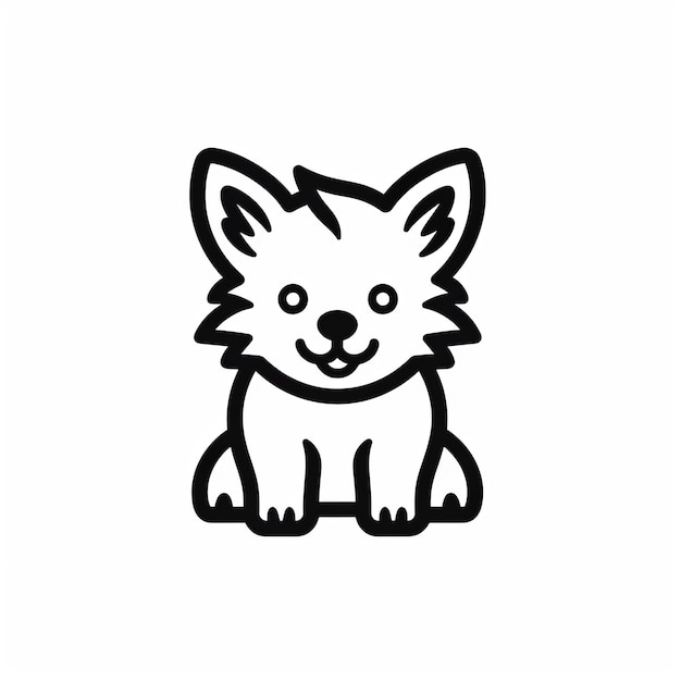 Personagem de desenho animado Animal Wolf - Logotipo, Gráficos