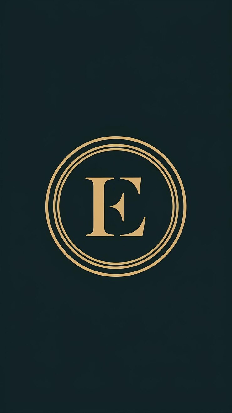 Foto ícone de logotipo de círculo de luxo simples design vetorial de sinal de forma redonda linear elegante