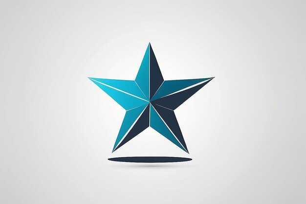 Foto Ícone de logotipo do vetor de negócios de forma de estrela nascente do futuro