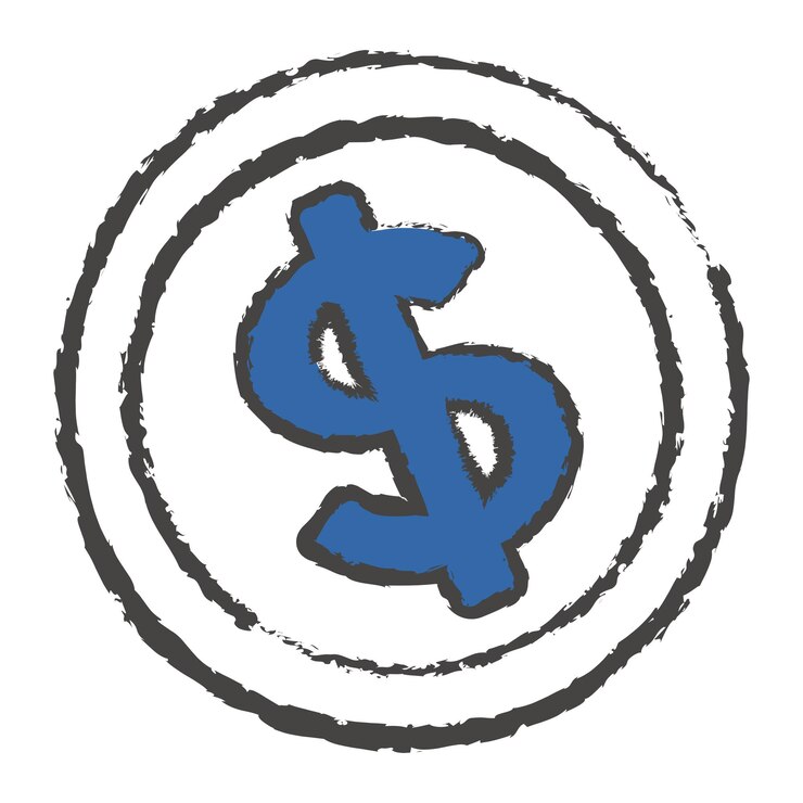 Foto ícone de moeda de dólar png de fundo transparente