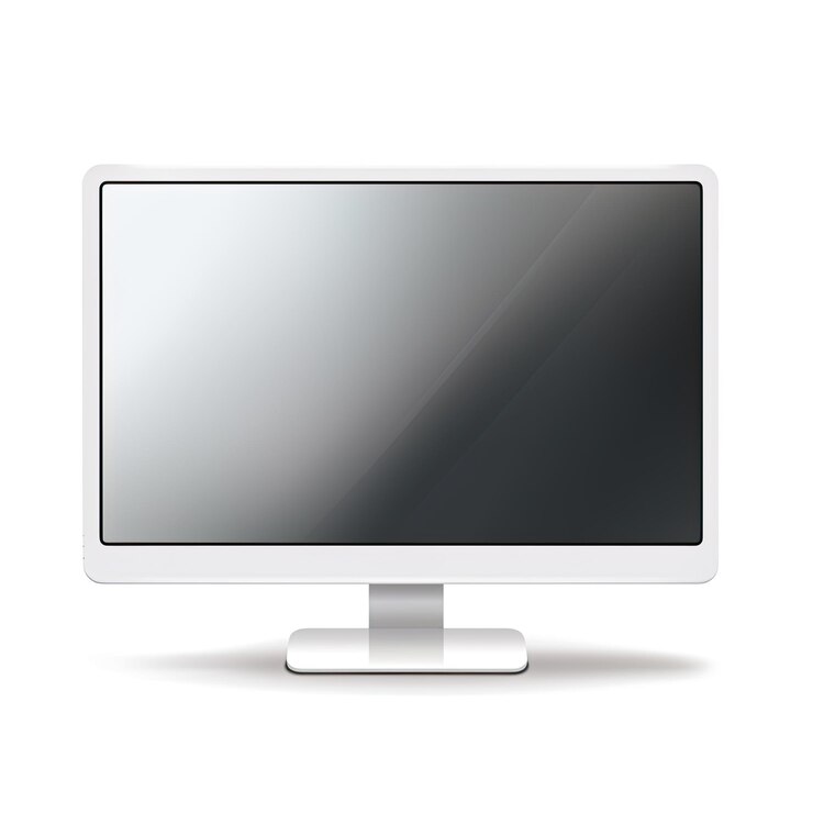 Foto ícone de monitor de computador ilustração vetorial plana isolada em fundo simples