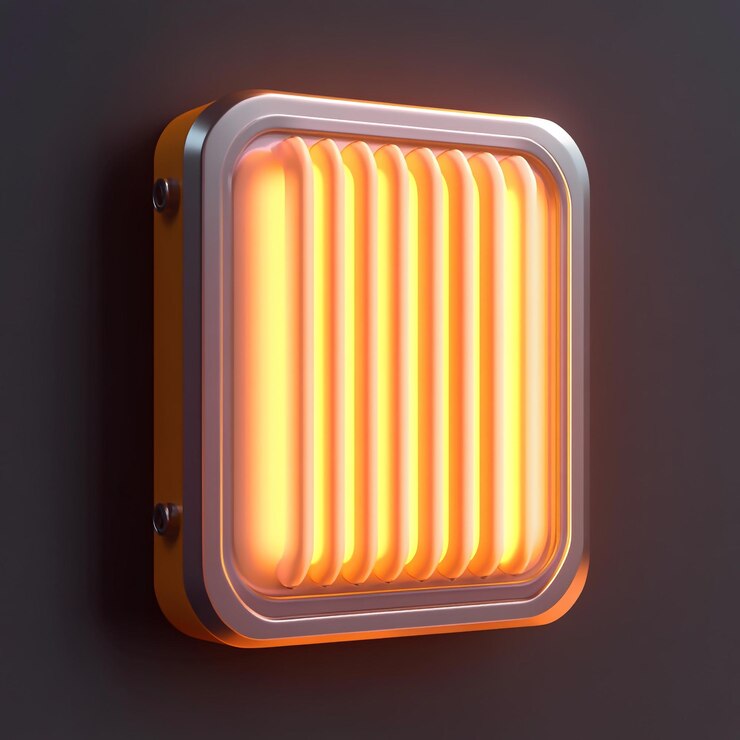 Foto ícone de radiador 3d dispositivo de troca de calor para resfriamento ilustração do logotipo