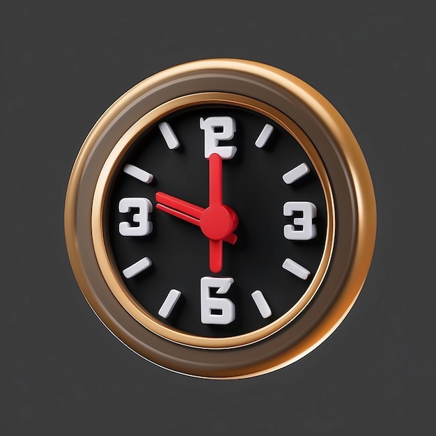 Foto Ícone de relógio 3d 24 horas passagem do tempo cronometragem e medição do tempo conceito de período de tempo vector moderno e de moda em estilo 3d