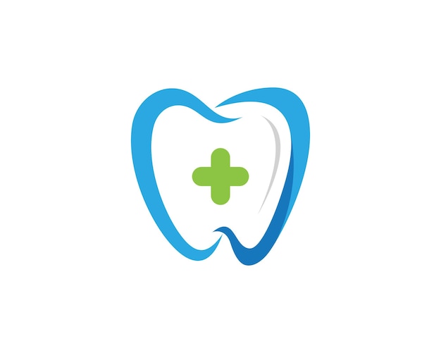 Foto Ícone de vetor de modelo de logotipo dental