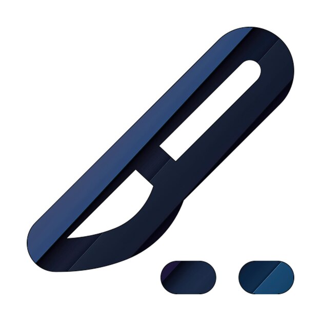 ícone do caminho do bisturi azul ciano textura diagonal escura