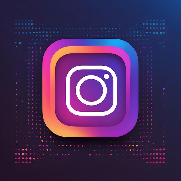 Foto Ícone do instagram renderização 3d isolado