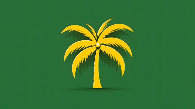 Foto Ícone em negrito de uma palmeira criado por ai