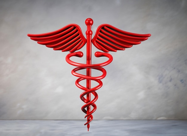 Ícone médico Caduceu Bastão de Hermes