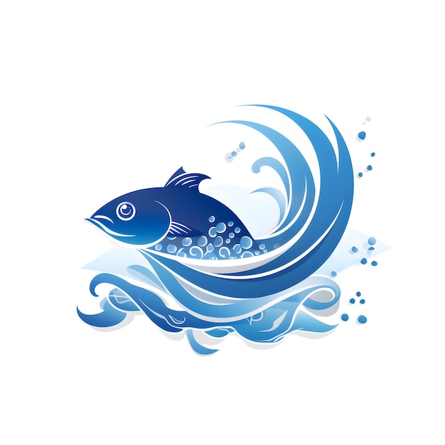 Ícone ou logotipo de peixe