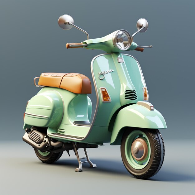 ícone vespa isolado ilustração de renderização 3d