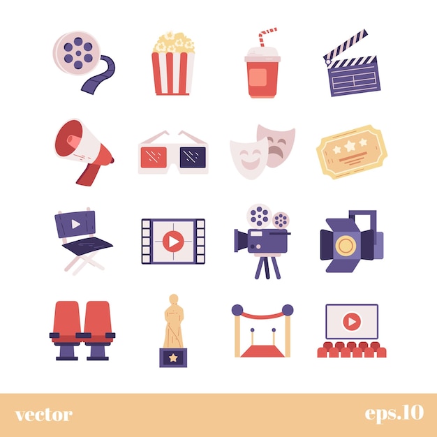 Ícones de cenários de filmes
