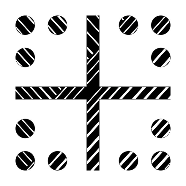 ícones de foto borda ícone interior linhas diagonais pretas e brancas