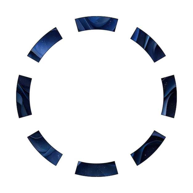 Foto Ícones de foto círculo traçado azul gradiente desenho de estilo de fundo