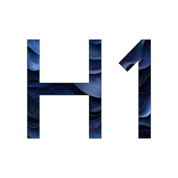 ícones de foto h1 desenho de estilo de fundo de gradiente azul