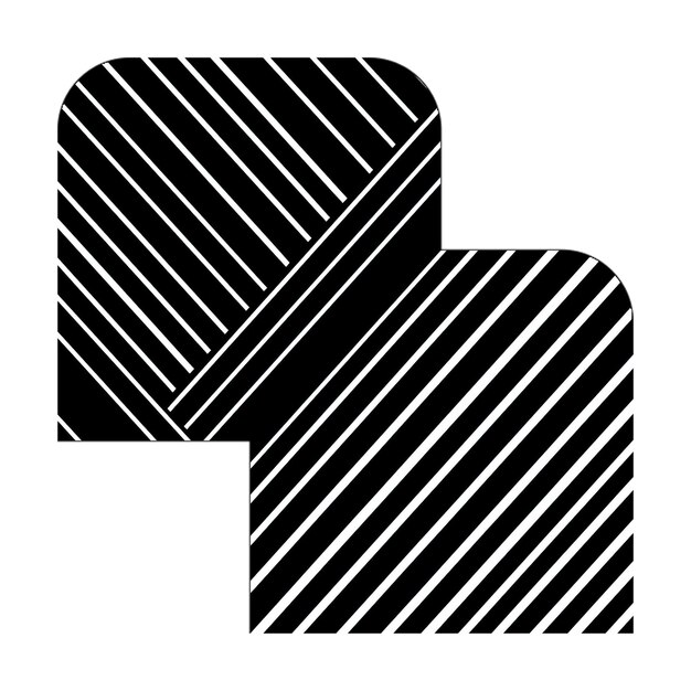 ícones de foto ícone de união de objeto linhas diagonais pretas e brancas