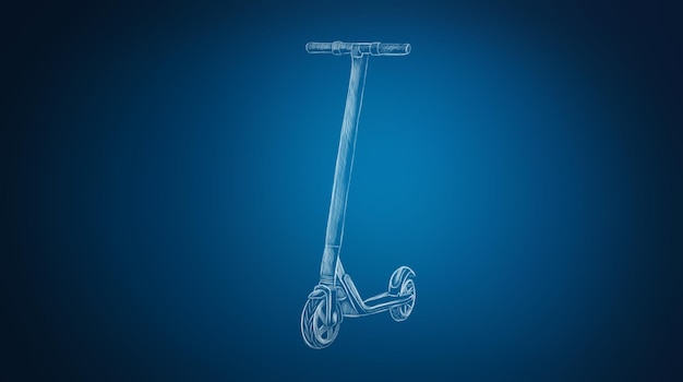 Ícones de scooter elétrico kick scooter transporte ecológico