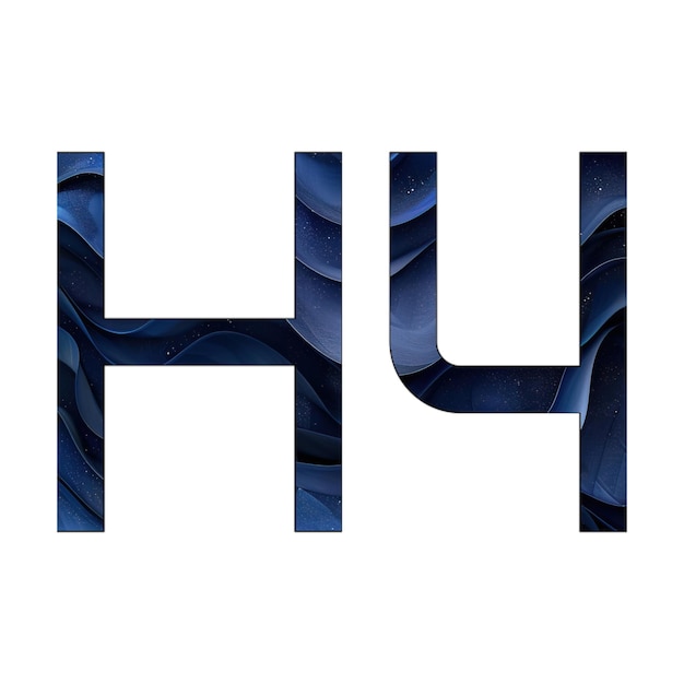 ícones foto h4 desenho de estilo de fundo de gradiente azul