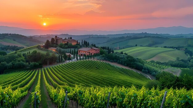 Foto iconic tuscany vineyards home to italy39s finest wines concept wine tuscany wineyards itália viagem