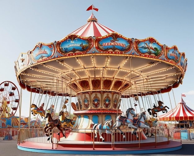 La icónica rueda gigante del carnaval