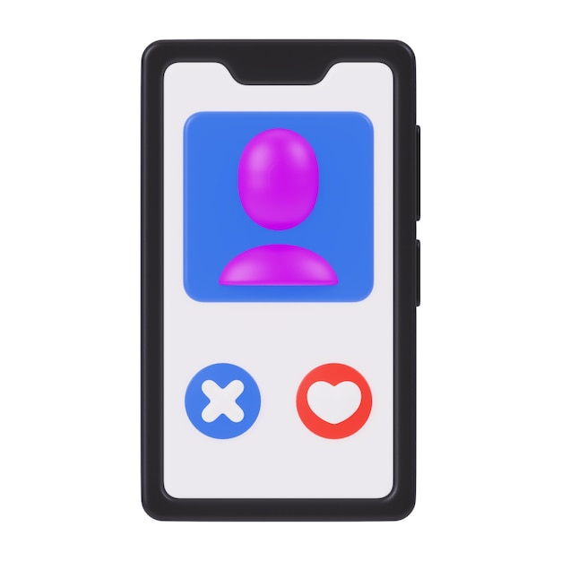 Icono 3D de alerta de teléfono