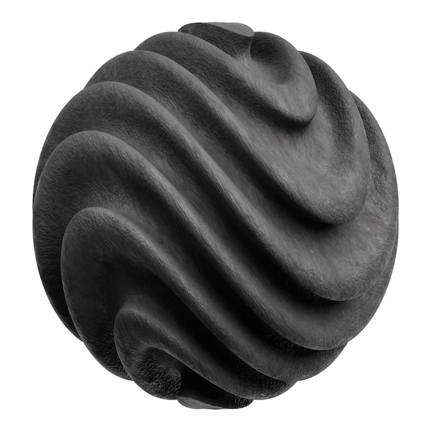 icono 3D de forma abstracta de piedra aislado en el fondo blanco