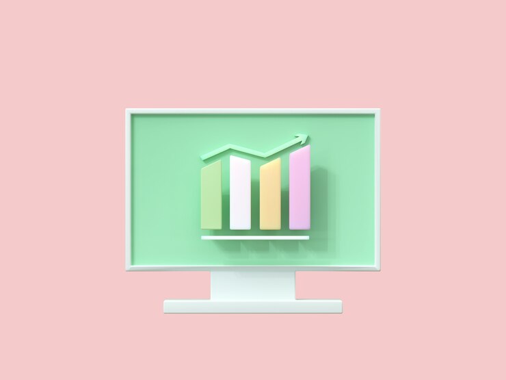 Foto icono 3d de negocios sobre fondo de color pastel.