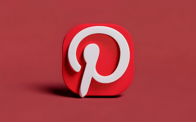 Foto el icono 3d de pinterest