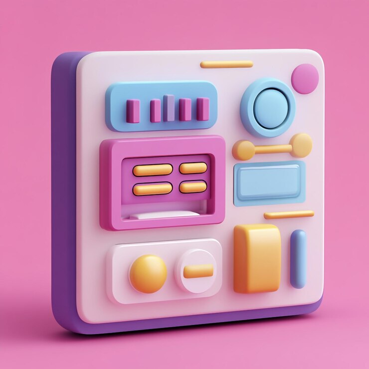 Foto icono de administración 3d gestión de los recursos de la red ilustración del logotipo
