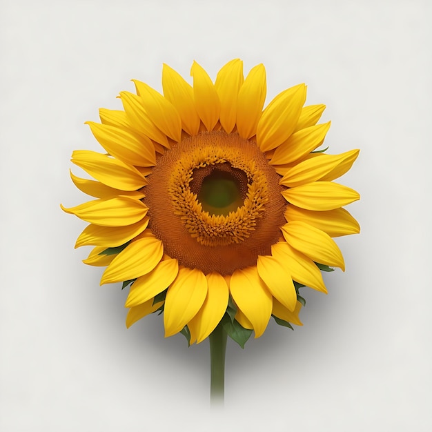 Un icono de la aplicación de un girasol de material minimalista