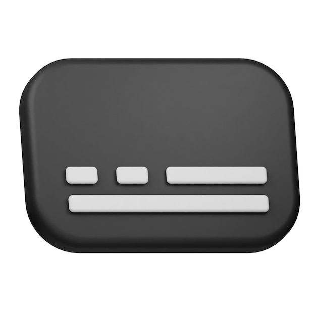 icono de atajo 3D aislado en el fondo blanco