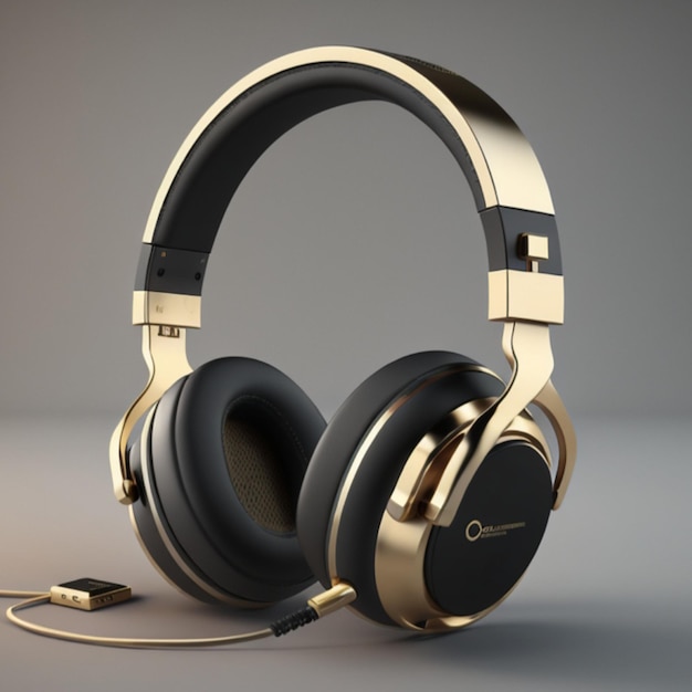 Foto icono de auriculares 3d creado con ia generativa