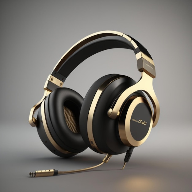 Icono de auriculares 3D creado con IA generativa