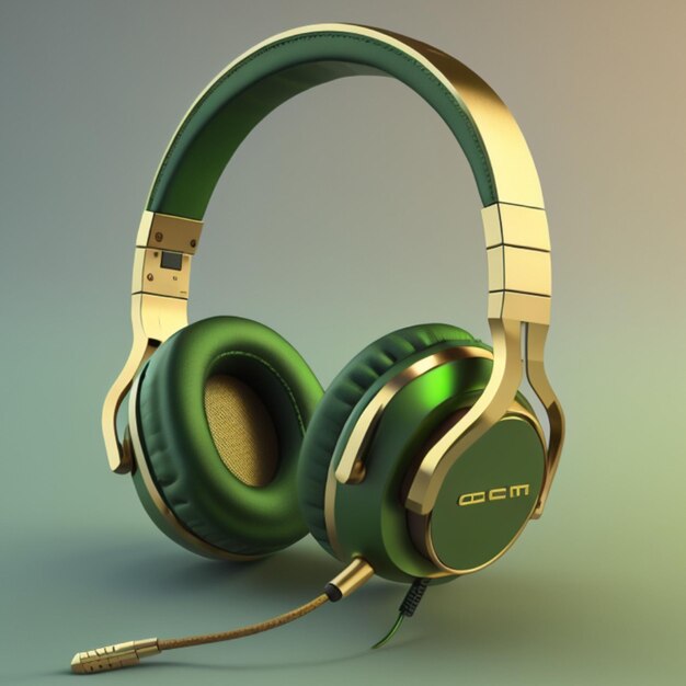 Icono de auriculares 3D creado con IA generativa