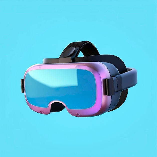 Icono de auriculares de realidad virtual vr aislado 3d render ilustración generat ai