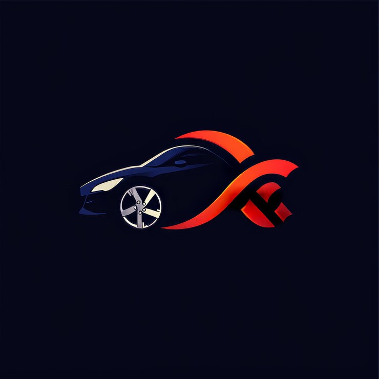Foto el icono del automóvil el logotipo del automóvil ilustración vectorial