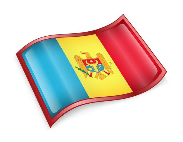 El icono de la bandera de Moldavia