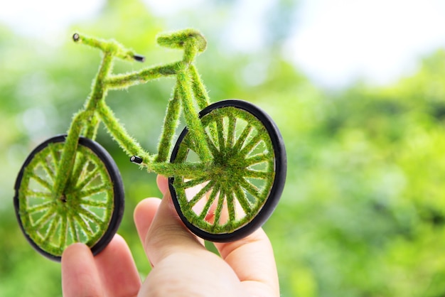 Foto icono de bicicleta verde