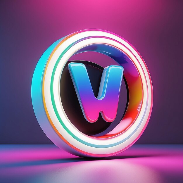 Un icono blanco con un logotipo de colores en él