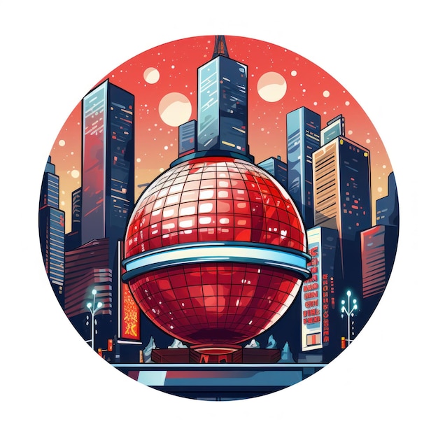 Icono de bola de Times Square