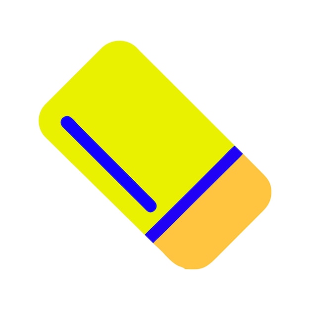 Icono de borrador amarillo