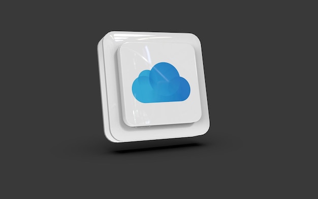 Icono del botón de almacenamiento en la nube
