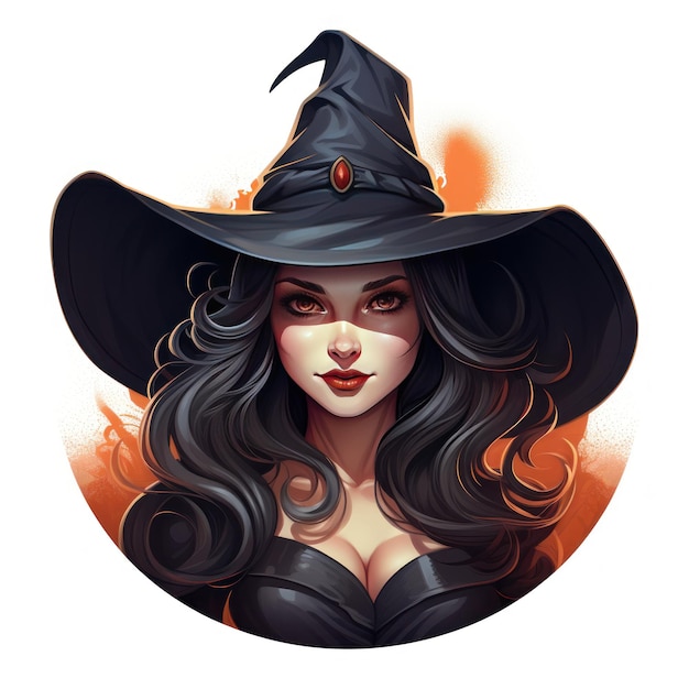 El icono de la bruja de Halloween