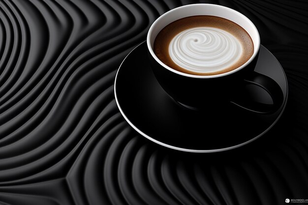 icono de cafe 3d cafe negro taza de espresso taza de cafeina elementos de cafe aislar taza de cafe maqueta de cafe