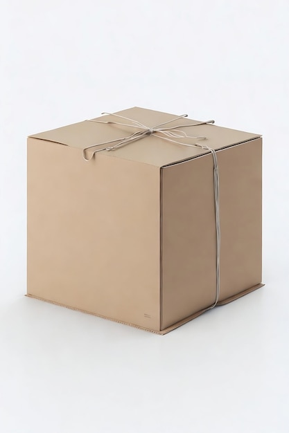 icono de caja de entrega de paquetes de papel aislado ilustración de renderizado 3D
