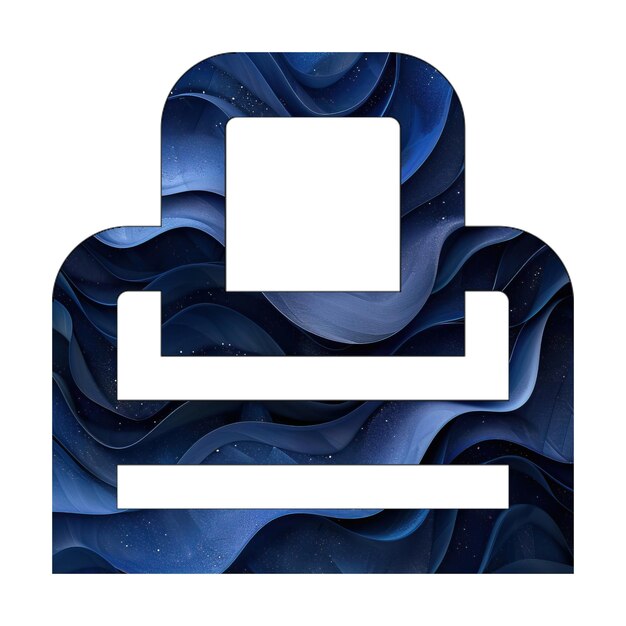 icono de la caja de votación azul gradiente diseño de estilo de fondo