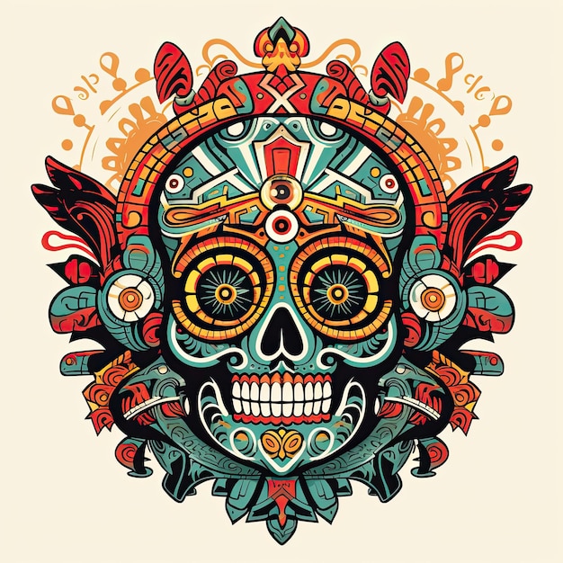 Ícono de calavera para el Día de Muertos