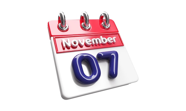 Icono de calendario 3d