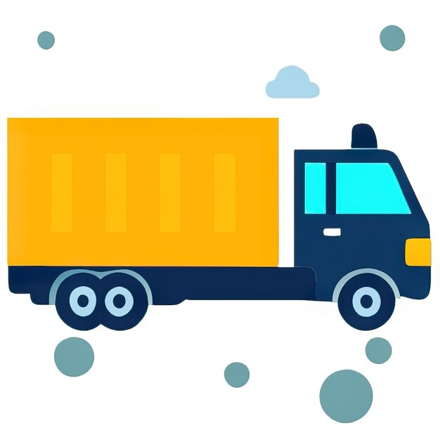 Foto icono de camión con un diseño simple